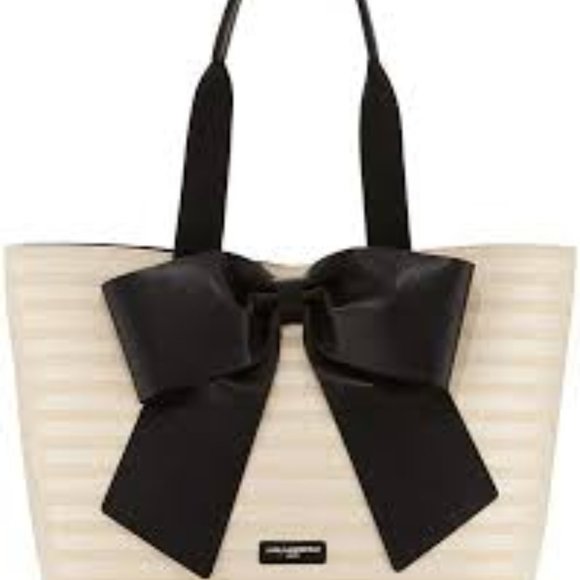 Karl Lagerfeld Handbags - Lagerfeld Tote Bag w/Bow NWT GIRLY!  ADORABLE